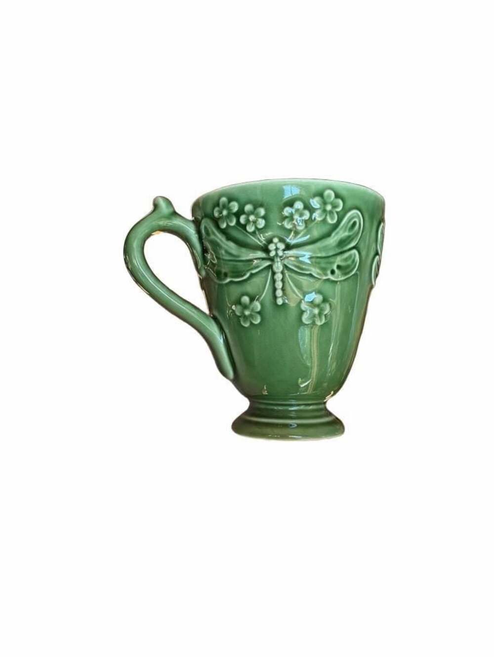 Bordallo Pinheiro Dragonfly Green Ceramic Mug